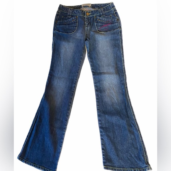 US Polo Assn Women’s Jeans with Color full Embroidery size 5/6 - Picture 2 of 9